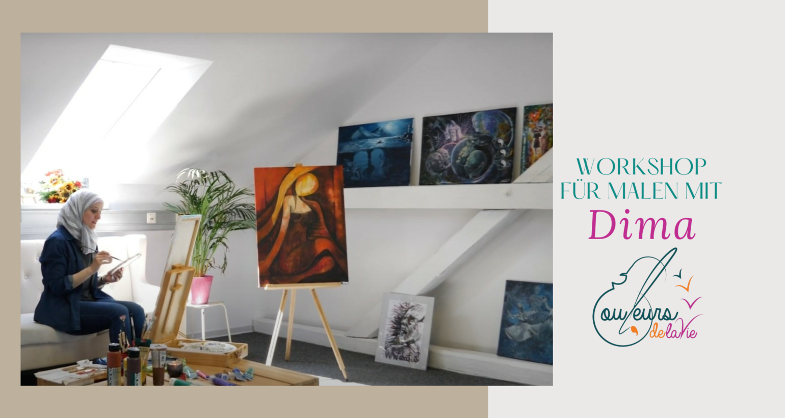 Kinder-Workshop für Malen mit Dima